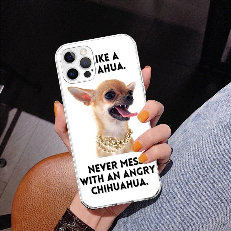 Chihuahua Puppy Teacup Dogs Phnoe Case for Iphone 17 Air 16 11 12 13 Mini 14 Plus 15 Pro Max 7 8E SE 2020 16ProMax Phone Cover C