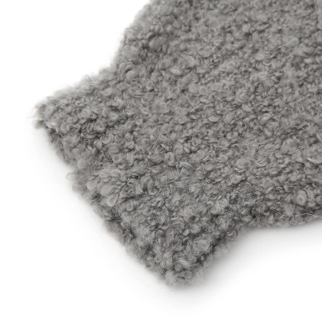 Boucle Wool Blend Soft Long Knit Warm Fluffy Leg Warmers Long Boots Footless 80s Fashion Loose Knee Socks Korean [UNDERCONTROL] Autumn/Winter