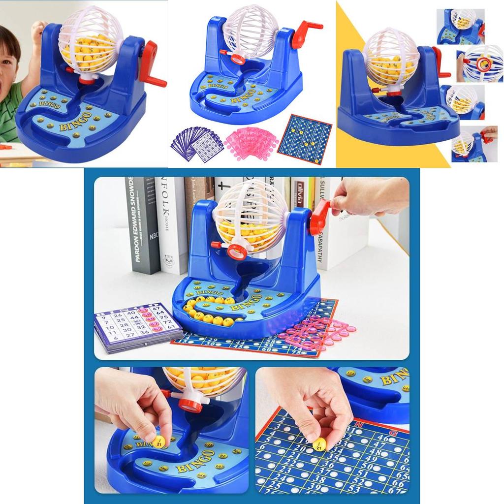 Lottery Machine Bingo Game With Plastic Balls For Family And Educational Fun