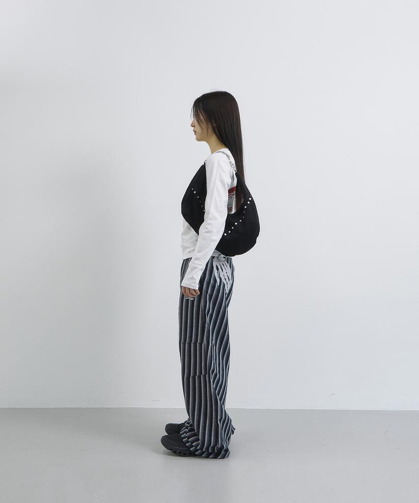 Tansanmageunesyum Hand Bone Diagonal Pants (Blue)