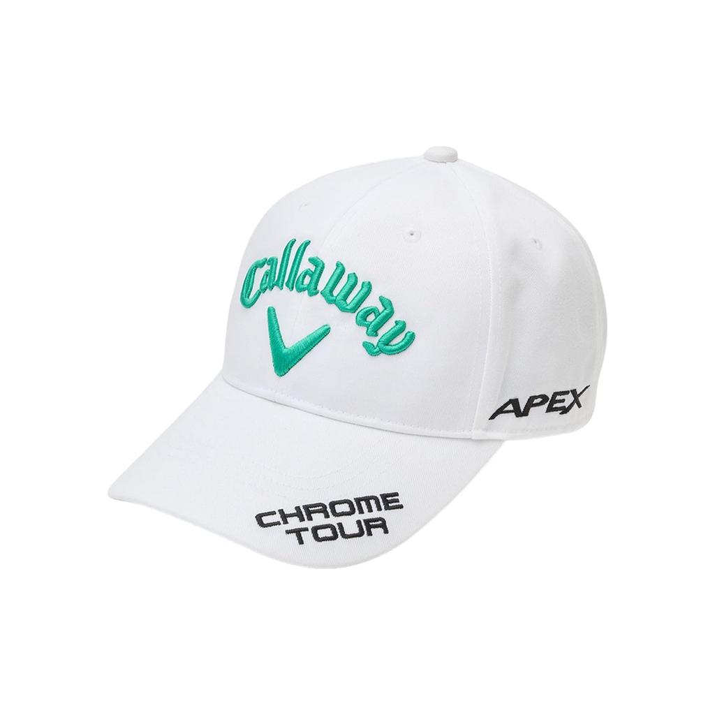 Callaway Tour TW Golf White X FR Men's Cap, JM, Hat, 24SS_1036, Green,