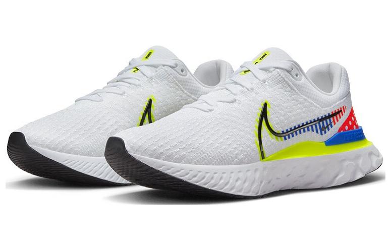 Nike React Infinity Run Flyknit 3 Premium White Volt Racer Blue DX1629-100