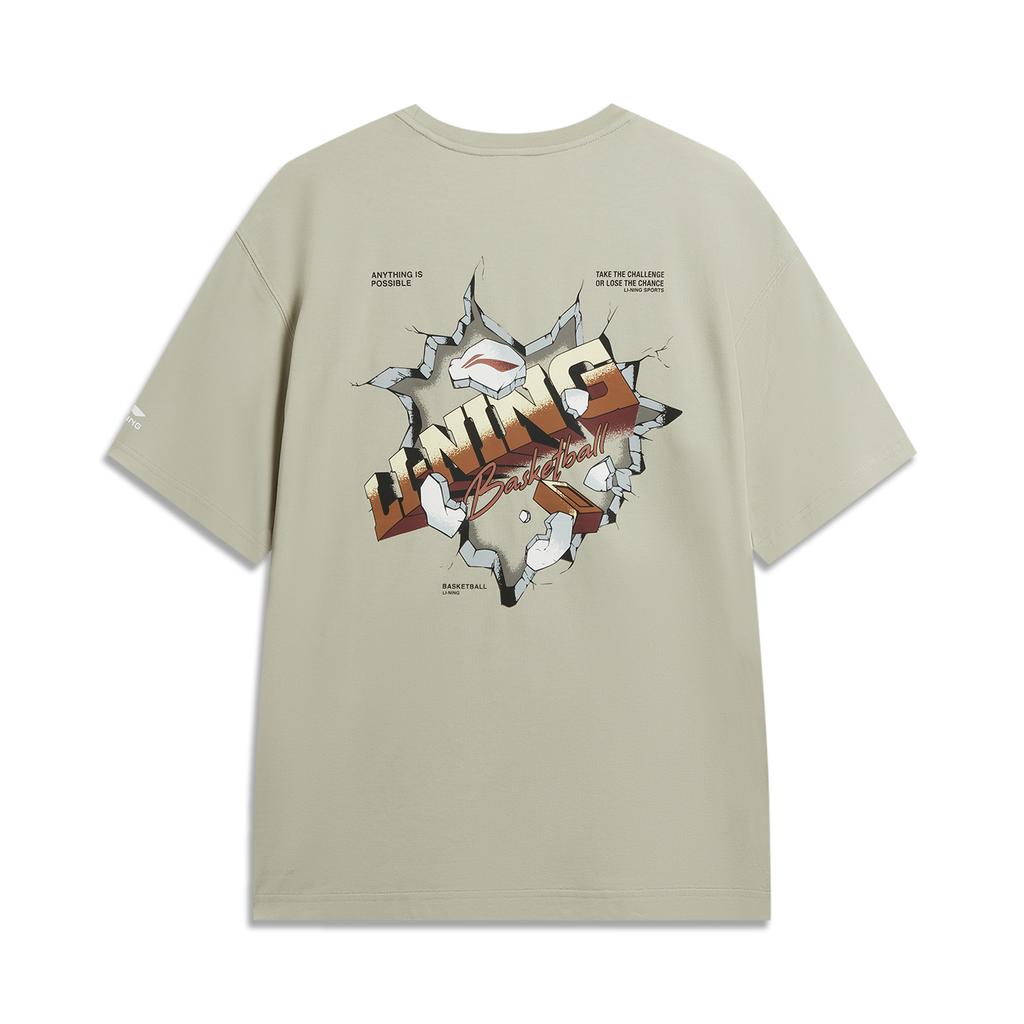 Li-Ning Quick-Drying Cool Antibacterial Round Neck Casual T-Shirt Unisex Tops ATSW301-5