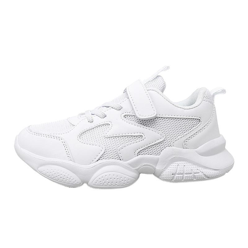 8855 Campus primary school students casual boys and girls white sports shoes children's white shoes medium and large autumn and winter breathable me