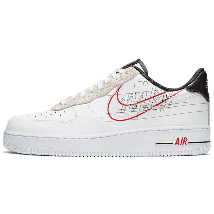 

Кроссовки унисекс Nike Air Force 1 Low Script Swoosh белые CK9257-100