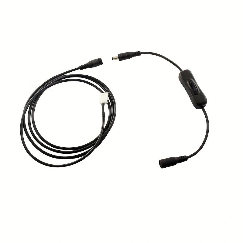 1pc Light Switch DC 12V Female Male Power Cable DC Connector ON OFF Inline 304 Switch 5V 12V 24V for LED Strip Light L
