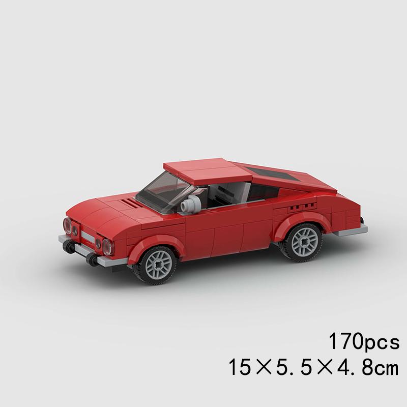 MOC Viteză Sport Super Mașină de Curse Model Blocuri de Construcție Cărămizi DIY Oraș Tehnic Raliu Mare Vehicul de Curse Cadou de Crăciun Jucărie