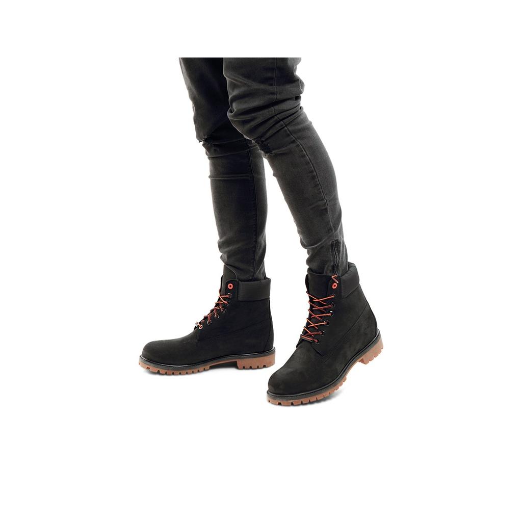 Timberland Stivali da Lavoro Classici da Esterno 6 Pollici Corti Neri Largi Stivali da Uomo A1U7M