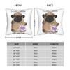 Bedrucktes Ich bin Pibble Wasch meinen Bauch Pibble Meme Kissenbezug Polyester Kissenhülle Lustige Hund Brainrot Dekokissenhülle Zuhause
