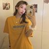 Official picture short-sleeved T-shirt female ins tide summer student half-sleeved Korean version loose and thin Korean style chic top foreign