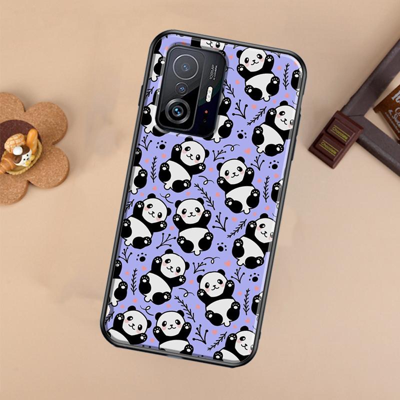 Cute Panda For POCO X5 X4 X3 F5 Pro M4 M5s F3 F4 GT C40 Phone Case For Xiaomi 12T 11T 13 Pro 12 Lite