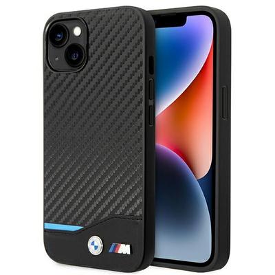 Hülle Bmw Bmhcp14M22Nbck Iphone 14 Plus / 15 Plus 6,7 Schwarz/Black Leder Carbon