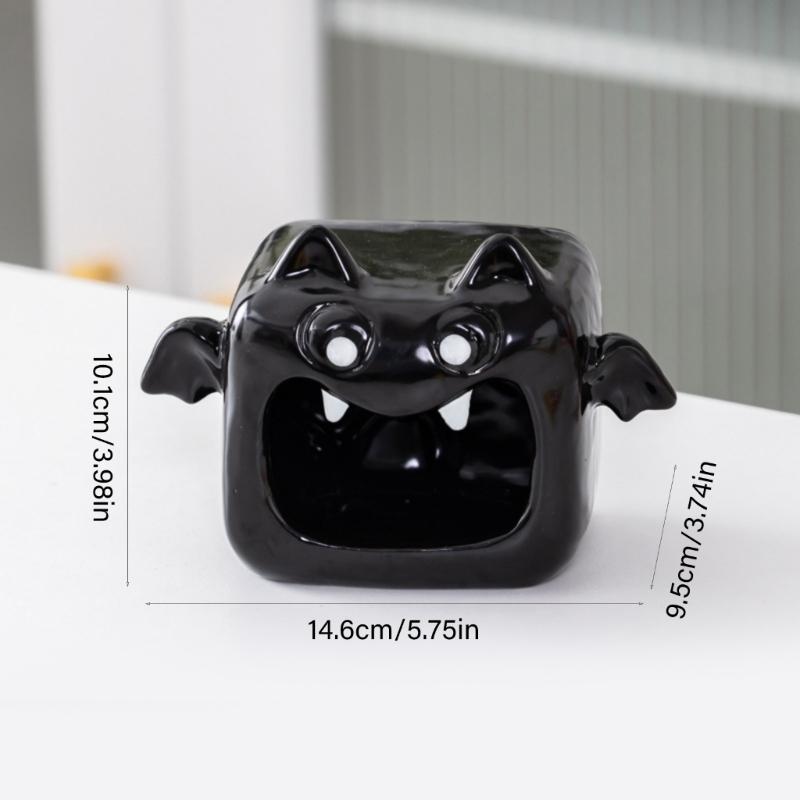 Halloween Candle Holders Tealight Votive Candle Holders with Grimaces,Pumpkin Lanterns Decorative Halloween Centerpieces