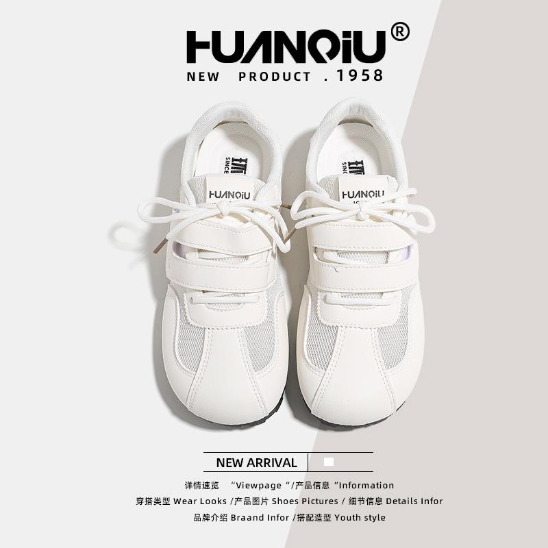 Global mesh versatile little white shoes women's KMXFX8093 summer new breathable niche student moral training shoes women