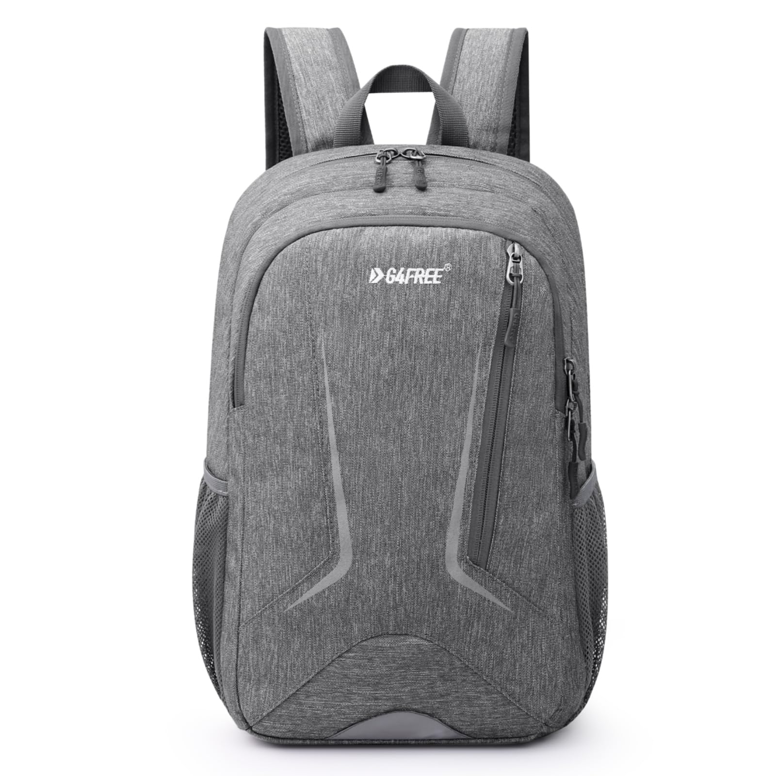 

[G4Free] Backpack, 16L, RFID Protection, Compact, Durable, Lightweight, Waterproof, For Commuting, School, Hiking, Travel, Outdoor, Men, Women (Gray)