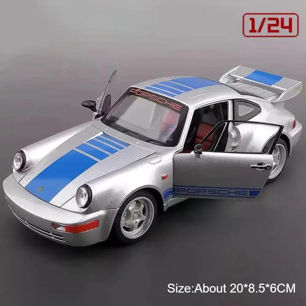 1:24 Scale Cayenne S 911 Carrera RS Sports Car Model Toy Sound Light Metal Diecast Supercar Models Boy Decoration Cars Toys