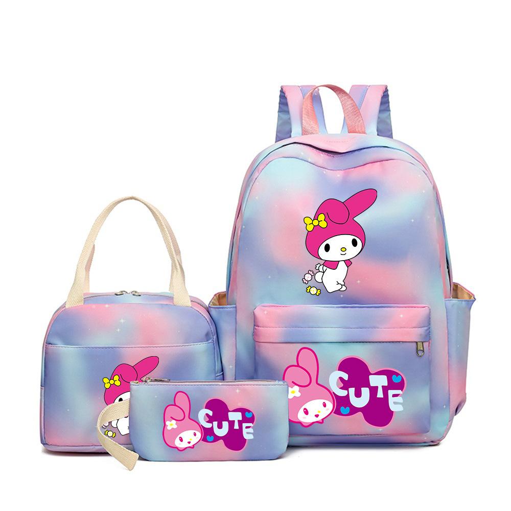 Student Schoolbag Large-Capacity Printing Junior High School College Student Casual Simple Backpack