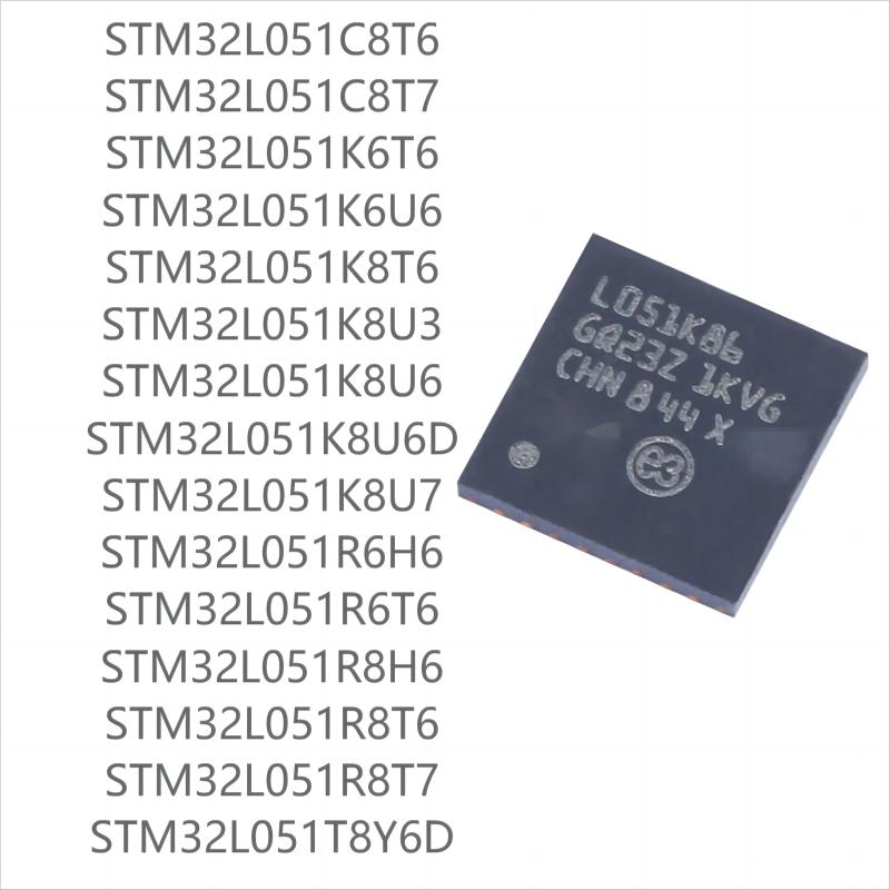 

100PCS новий STM32L051seriesC8T6 K6T6 K6U6 K8T6 K8U6 K8U6D R6H6 R6T6 R8H6 R8T6 T8Y6D STM32L051T8Y6D(100PCS)