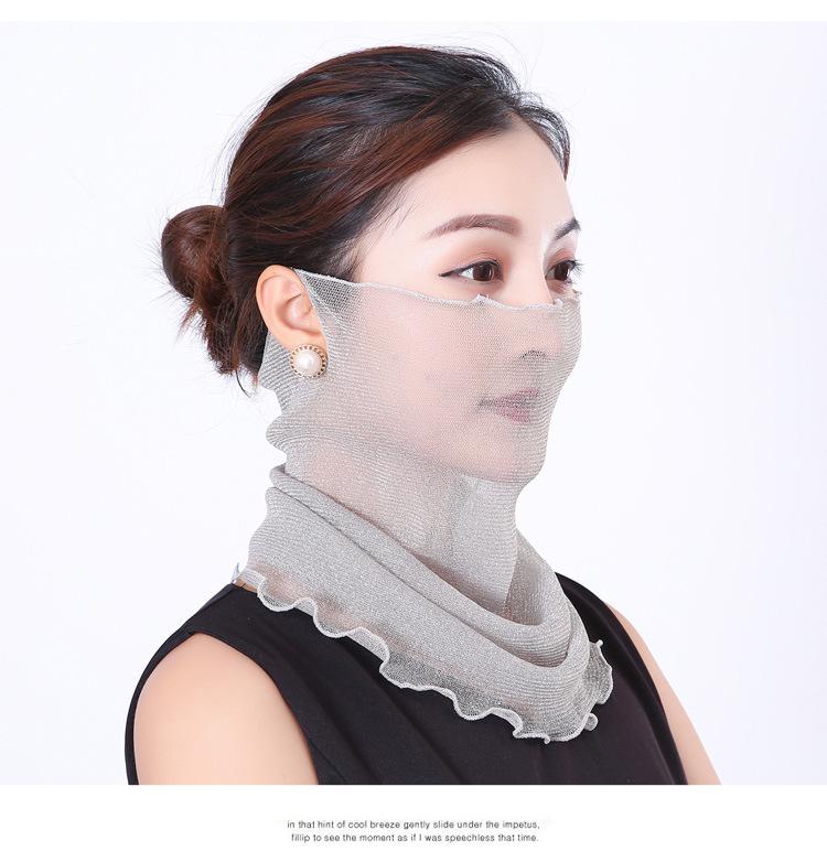New Versatile Magic Scarf Headband Small Scarf Sunscreen Mask Hanging Ear Style Solid Color Scarves Party Gift