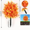 Realistic Artificial Eucalyptuses Leaves Ground Stakes For Outdoor Garden Decoration With Weather Resistant Plastic And Soft Rubber