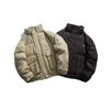 Men's Winter Cotton-Padded Jacket: Japanese Style Workwear, Large Pockets, Half-High Stand Collar, Thickened for Warmth