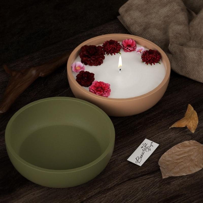 Fruit Bowl Resin Mold Silicone Tray Molds Epoxy Resin Casting Mould for Candle Holder Jewelry Storage Box Mold Decor