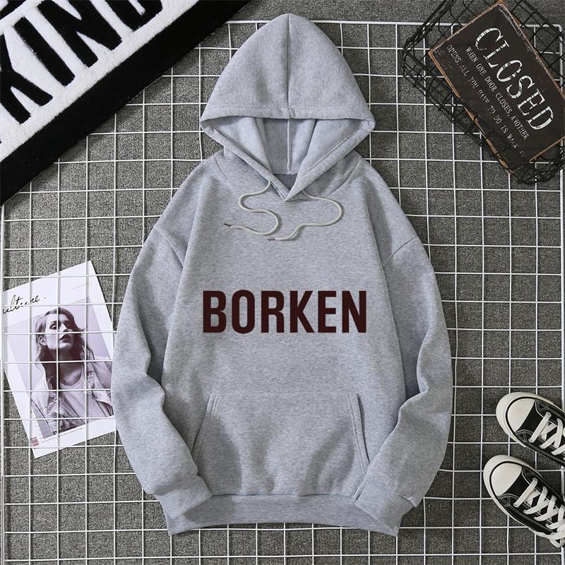 Ladies Long Sleeve Hooded Sweatshirt Featuring Printed Retro Hiphop Style for Sports and Casual Wear Across Seasons
