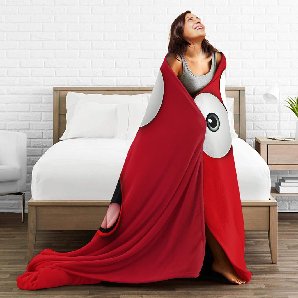 Cute Cartoon Face Meme Blanket Super Soft Bedding Throws Winter Adults Girls Living Room Travel Bedspread