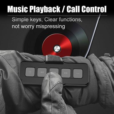 Motorcycle Remote Controller Wireless For Car Outdoor Sports Bluetooth 5.0 Bike Handlebar Media Control Music Playback Hands-free Calls