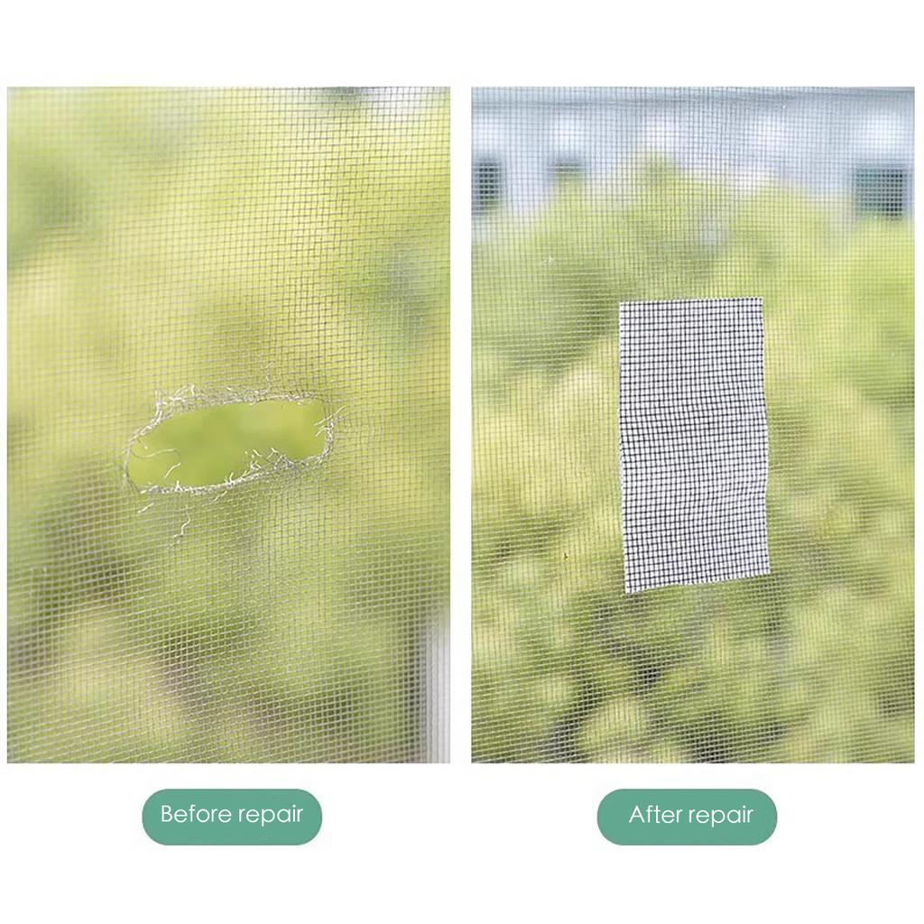 Waterproof Window Screen Repair Tape Door Window Fix Self-adhesive Net Patch Anti-Insect Mosquito Mesh Broken Holes Repair Stick