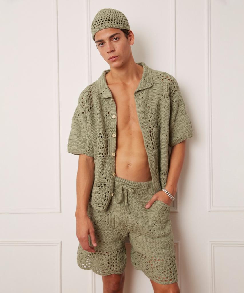 Kaleubone (M) Patch Shorts Green