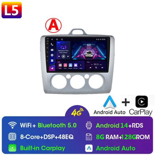 Carplay 4G 2din Android 13 Car Radio for Ford Focus Exi AT 2004-2011 Auto Multimedia Video Player Autoradio Audio Navigation GPS