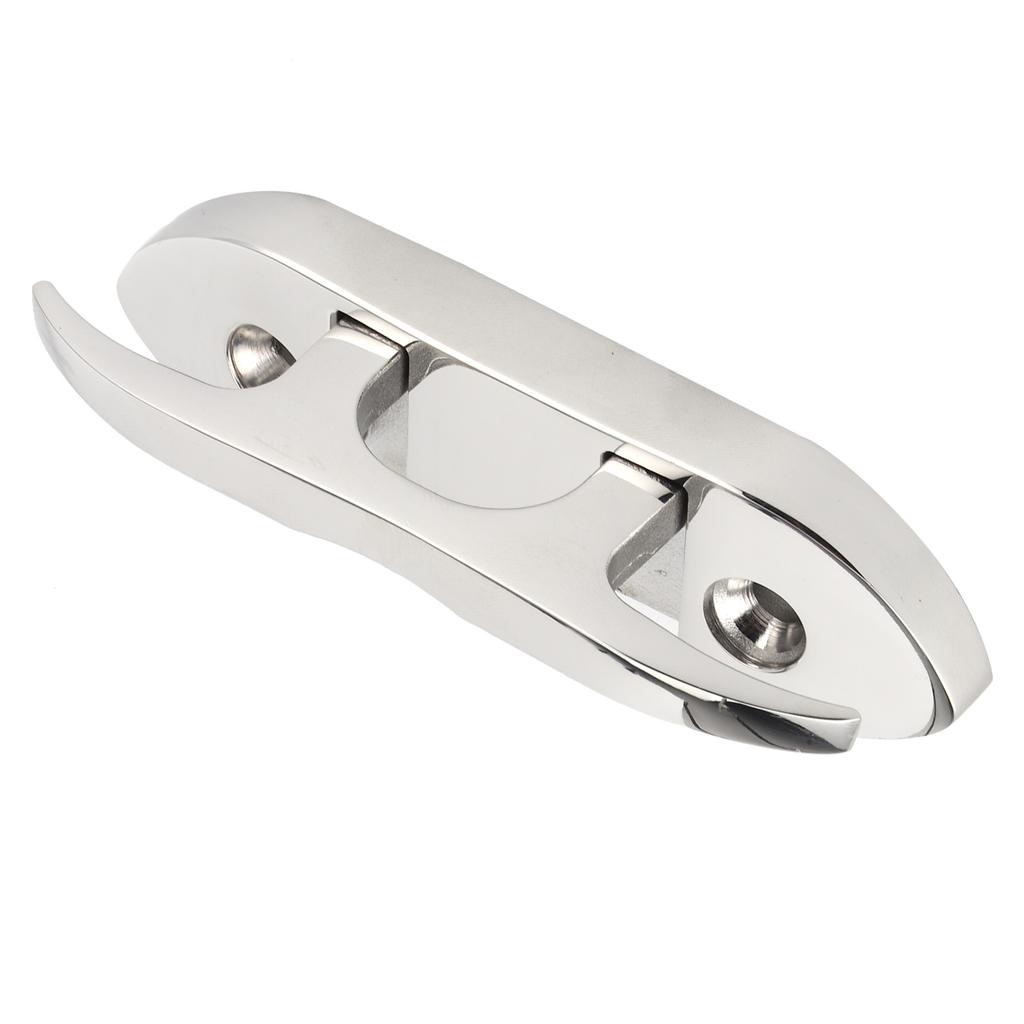 Folding Cleat Stainless Steel Flip Up Dock Cleat for Mooring Boat Kayak Marine 4.7in