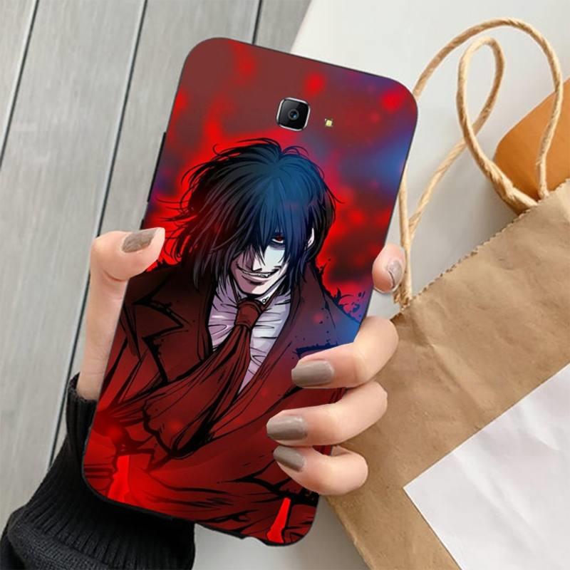 Kryt na telefon s motivem anime Hellsing Alucard s ventilátorem pro Samsung Note 9 10 20 Plus Pro Ultra J6 J5 J7 J8 měkký černý kryt na telefon