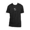 Big Swoosh Letter Logo Print American Retro Sports Training Casual Round Neck Short Sleeve SS23 Drop Shoulder T-Shirt Men Tops Black DZ2882-010