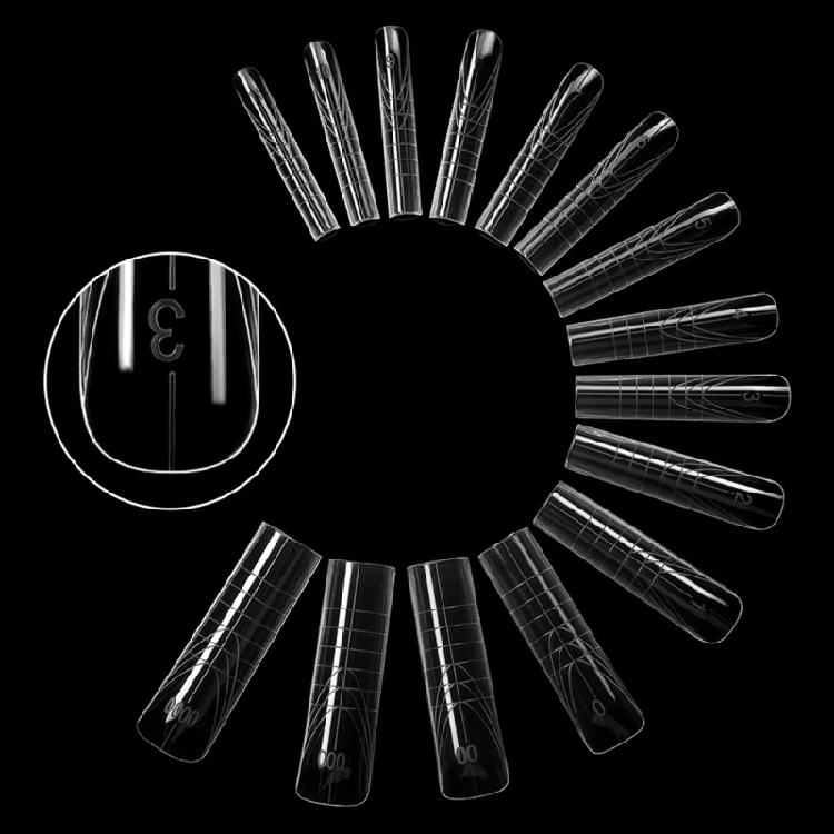 Professional Nail Tips Mold ABS Plastic Clear Design Quick Light Curing Paperless Tray Multipurpose Use