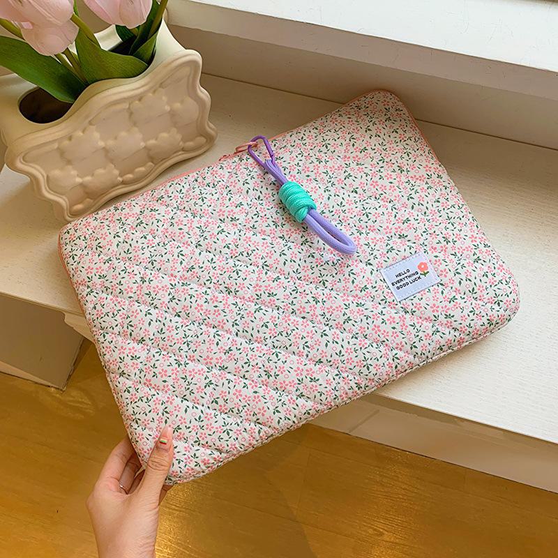 New Style Ladies Laptop and iPad Bag - 11/13/15 Inch, Fresh Floral Design