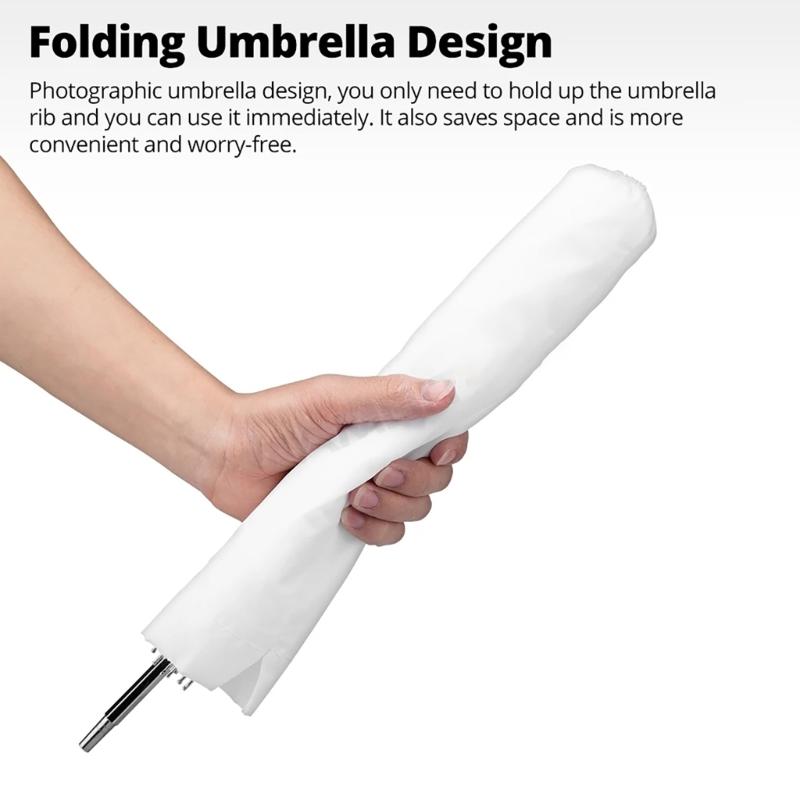 ADS5 Foldable Soft Umbrella Portable Studio Photography for Studio Flash Speedlites Creating Natural and Even Lighting