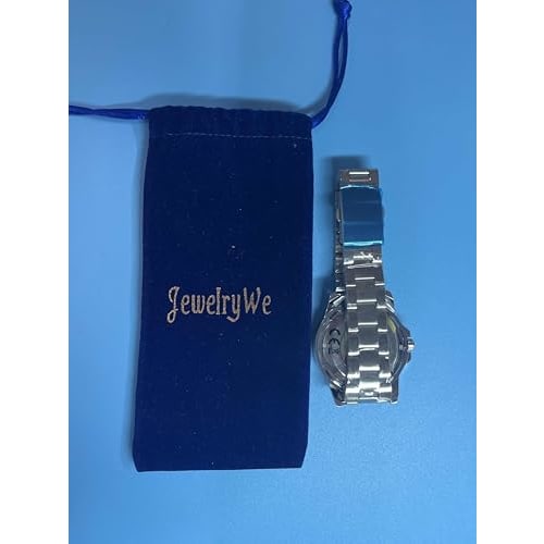 JEWELRYWE Men's Waterproof Watch, Popular Fashion Watch with Stainless Steel Strap, Skeleton Design, Automatic Movement, Casual, Business, Boyfriend,