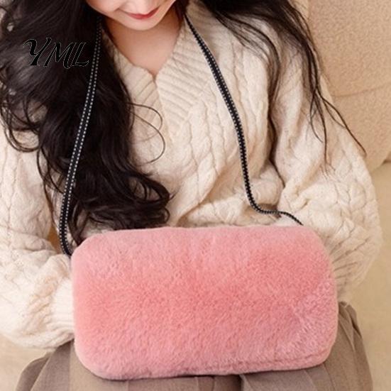 Soft Hand Pillow Solid Color Plush Pillow, Winter Stuffed Warming Muff, Fluffy Cold Weather Fuzzy Cushion for Children, Adults
