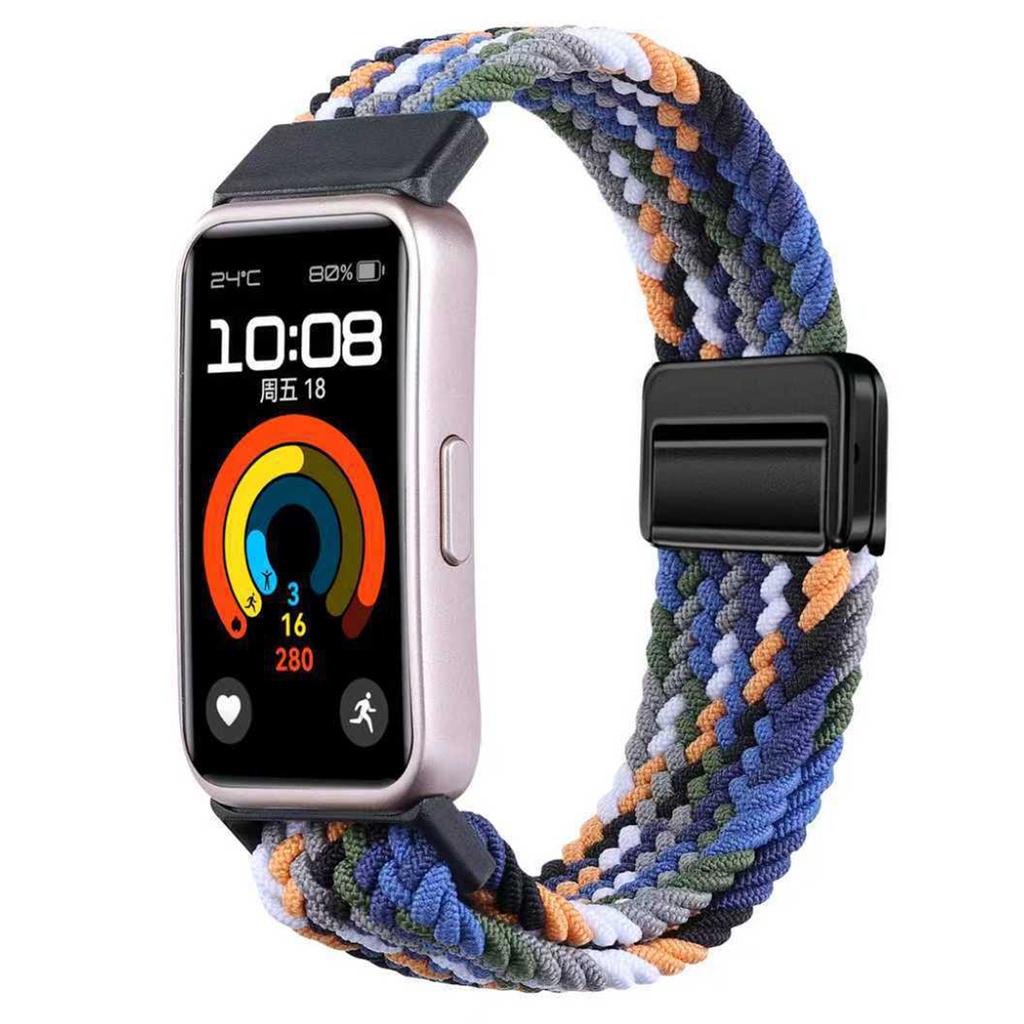 Nylon Strap For Huawei Band 10 9 8 Braided Comfortable Magnetic Buckle Adjustable Watchband Huanwei Band 10/9/8 Accessories Belt