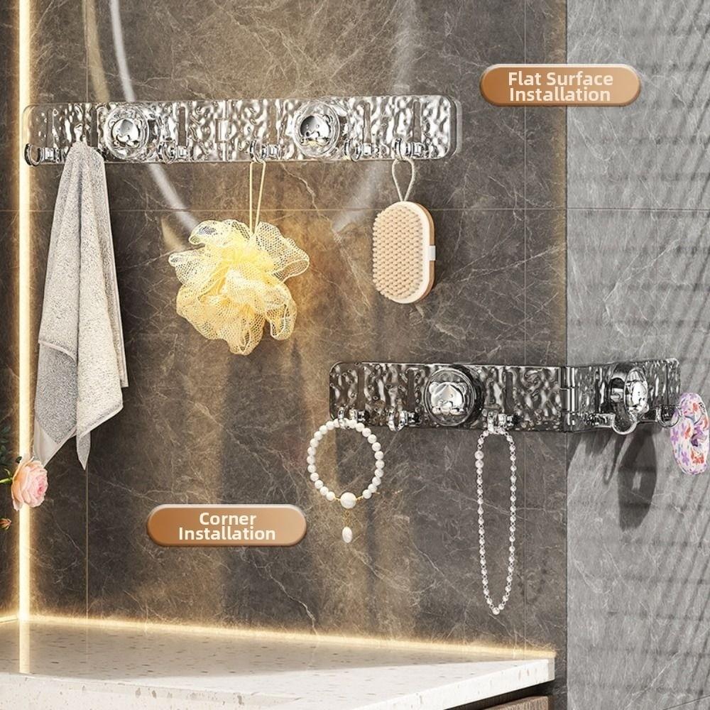 Waterproof Folding Suction Cup Hook Detachable Door Back Clothes Hook  Dormitory