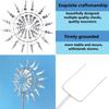 1pc Iron Windmills Sculpture - 3D Kinetic Windmill with Intricate Metal Leaf Design, Perfect for Outdoor Garden Yard Art & Windcatcher Decoration