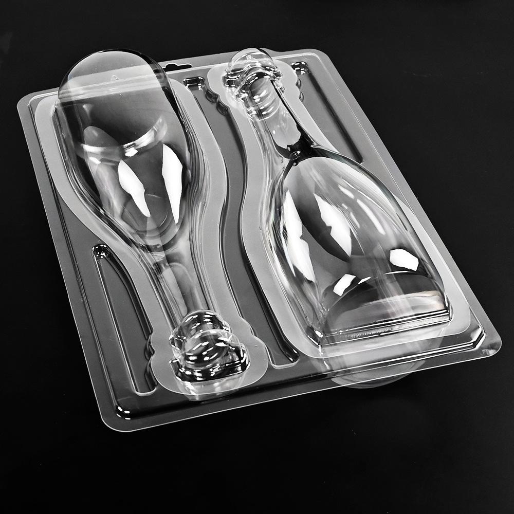 New 3D Football Chocolate Mold Plastic Transparent Red Wine Champagne Bottle Bakery Cake Decoration Baking Pastry Tools Mould