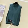 Women Loose Fit Knitted Waistcoat Vest Spring and Autumn Knit Sweater Outer Wear Hedging Waistcoat Loose Sweater