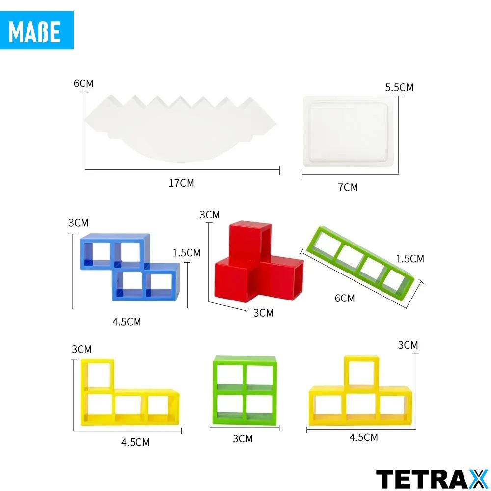 TETRAX Tower Balance Game Children Stacking Game Tower Swing Stack Toy 32tl