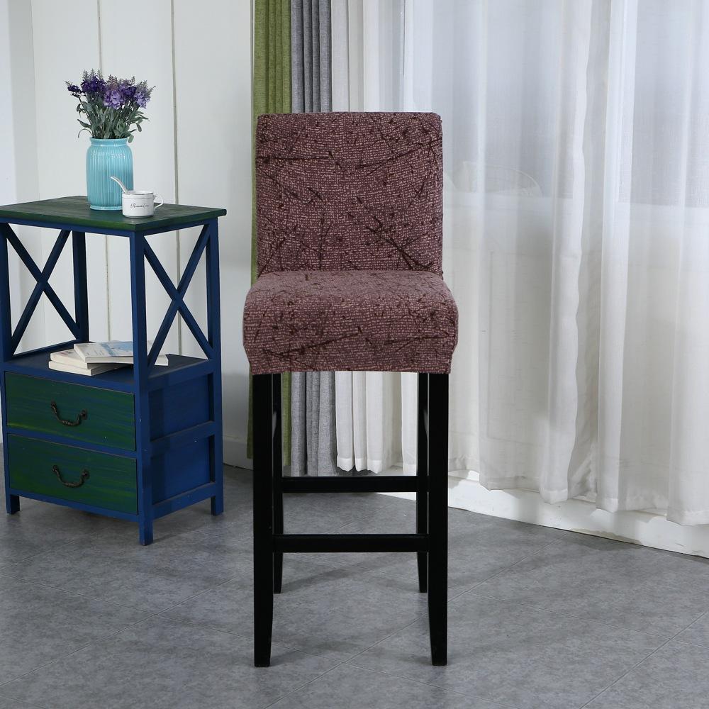 Anti-dirty High Stool Bar Chair Cover Stretch Counter Chair Cover Banquet Dining Kitchen Room Bar Chair Protector Housse De Chaise