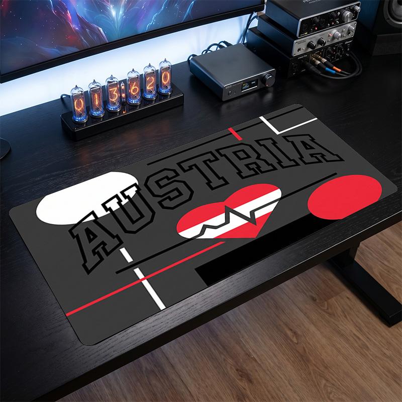 Austria Football Crest Mouse Pad, Extended Non Slip Rubber Desk Mat for Gaming Office Laptop Fan Gift