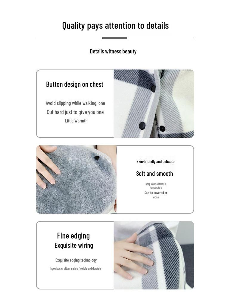 Premium Cozy Fleece Blanket - Warm, Thick, Multi-Functional for Autumn and Winter