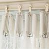 6 Meter Pleat Tape Curtain Heading Tape with 15Pcs 4 Prongs Curtain Pleat Hooks Clips Set Curtain Replacement Accessorie